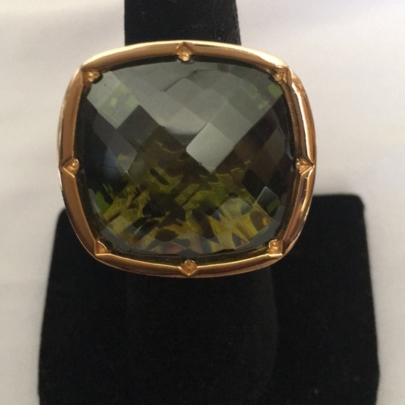 Rebecca Jewelry - Rebecca Tropezienne Peridot Rose Gold Ring